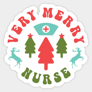 Very merry nurse Sticker